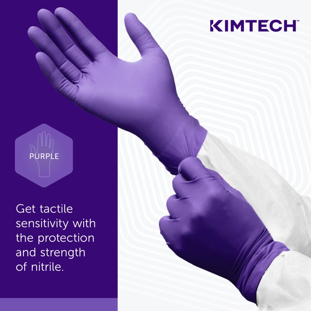 Kimtech™ 55082 Purple Nitrile™ 9.5 in Exam Gloves