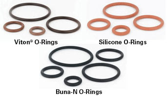 O-Rings for NW/KF Centering Rings in Viton®, Silicone and Buna-N