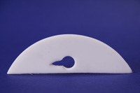 Blades-Stirrer Magnetic Stirring Bars, moon shaped with long groove key hole for glass stirrer shafts