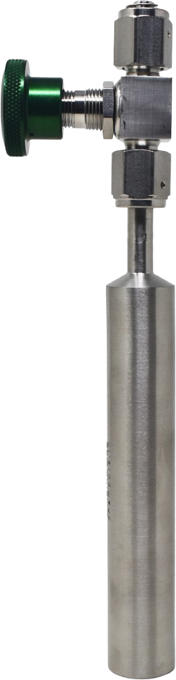 Cylinder (bubbler) Assembly for CVD/ALD, 50ml with 1/4" VCR Male Bellows-Sealed Valve (High Temp) and Female Nut 96-1071