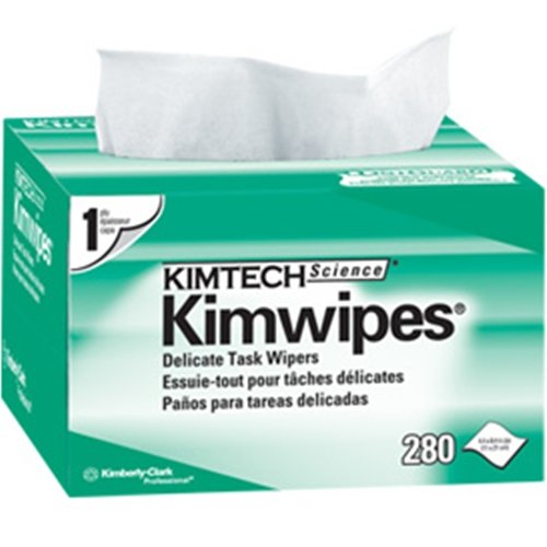 Kimwipes Delicate Equipment Wiping Cloth, Anti Stat, Low Lint, 280 Sheets/box, Labs & General Purpose Wipes (34155-00)