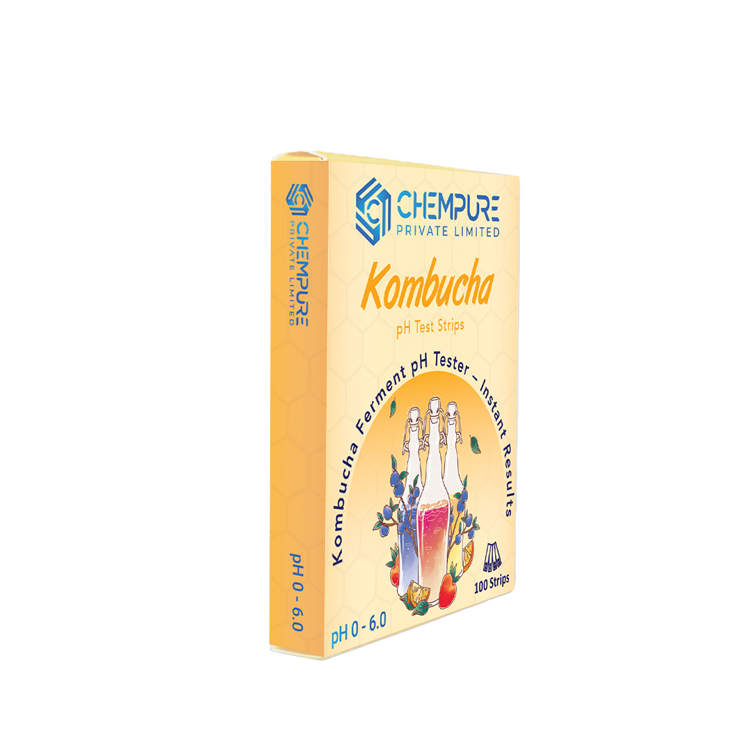 Chempure Kombucha pH Test Strips (0–6 Range) – Ultra Sensitive & Fast Results – 100 Strips