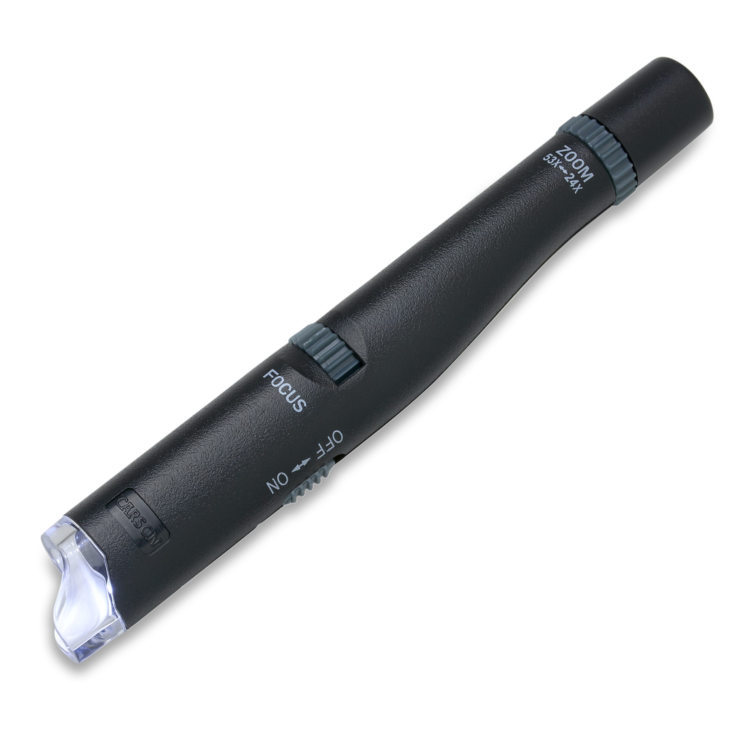 CARSON MicroPen™ LED Lit 24x-53x Magnification Pocket Microscope Pen MP-300