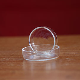 Quartz Dish, 15 mm Height