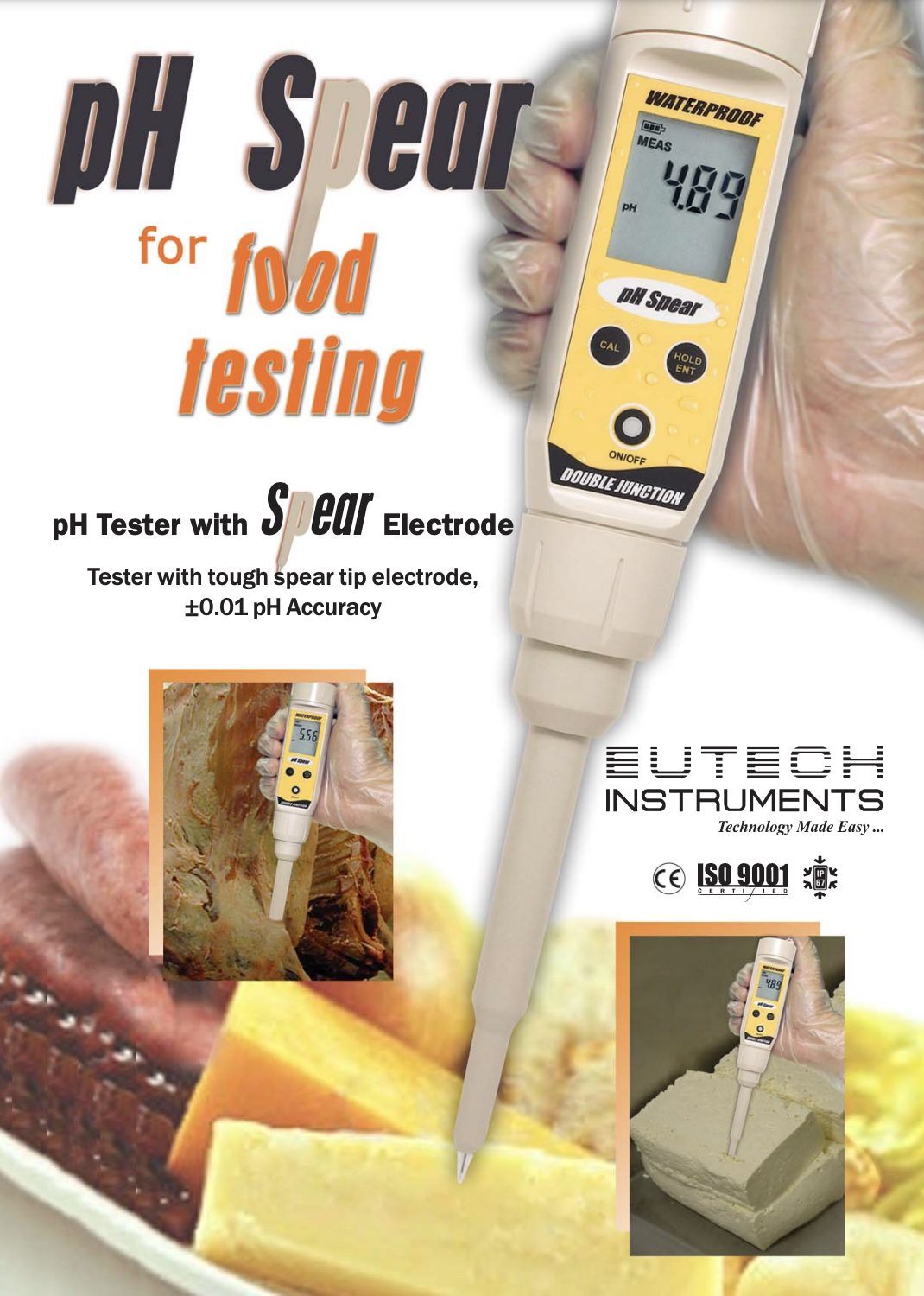 pHTestr with spear electrode pH Range -1 to 15pH Waterproof [pHSpear]