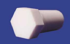 PTFE Solid Stoppers With Standard Ground Joint Hexagonal Grip