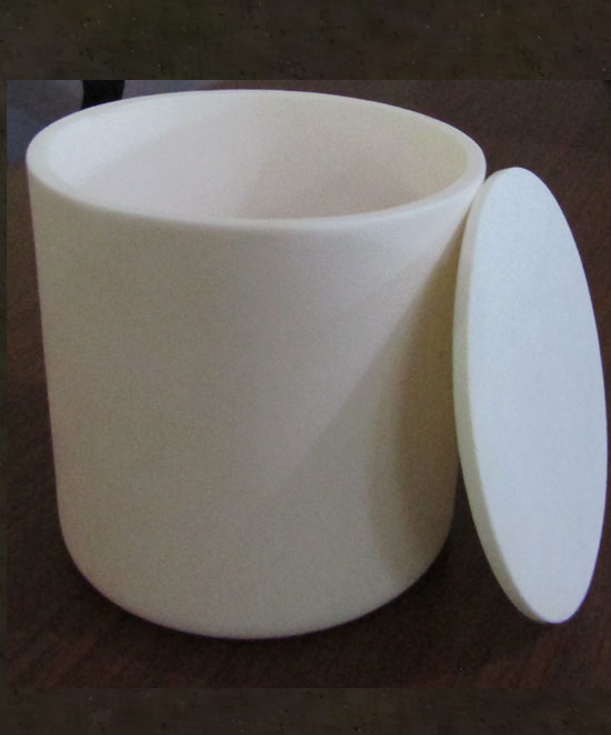 Alumina Crucibles, Cylindrical Shape, With & Without Lid