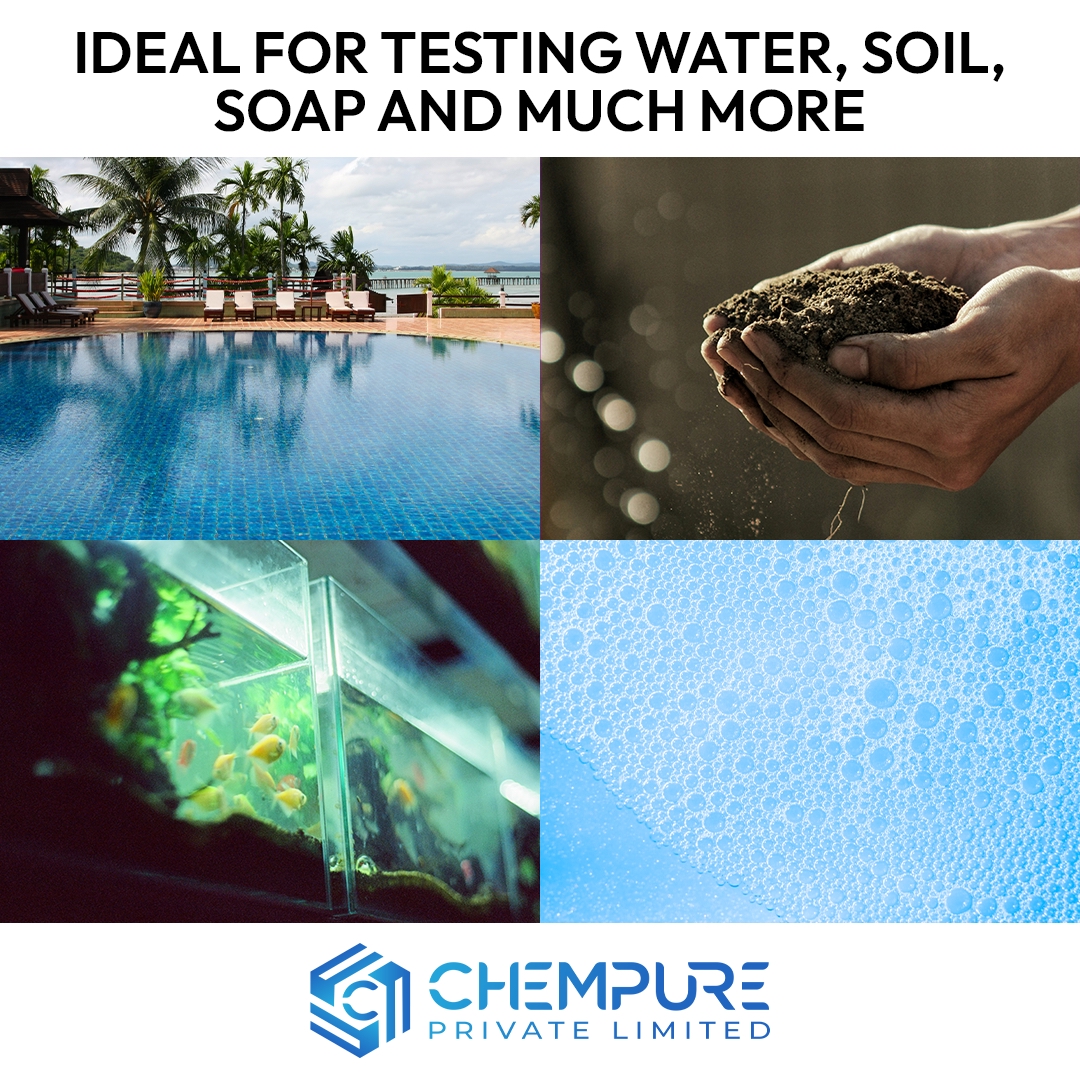 Chempure Universal Indicator pH Test Strips (0–14 Range) – Ultra Sensitive & Fast Results – 100 Strips